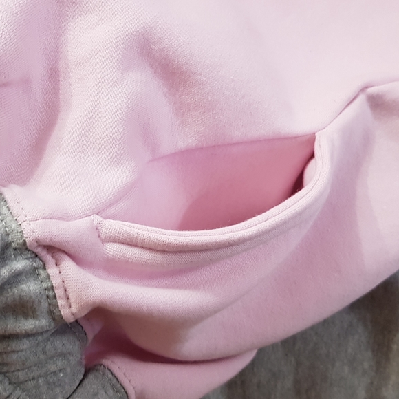 New 2 Toned Pink & Grey Adorable Sweat Pants - Picture 12 of 17